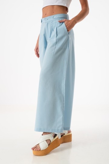 Pantalon palazo de lino para mujer por mayor | fabricante directo