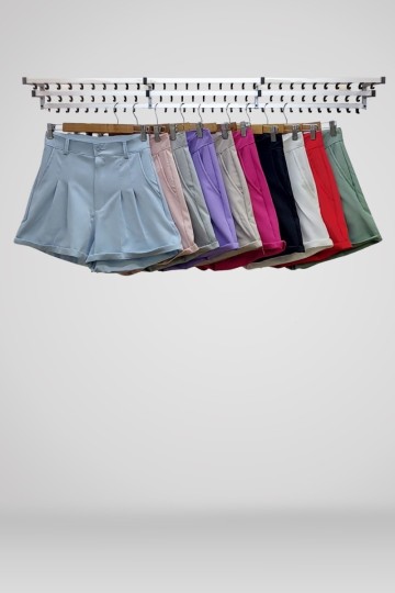 Short sastrero liso Hey! para mujer