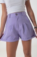 Short sastrero liso Hey! para mujer