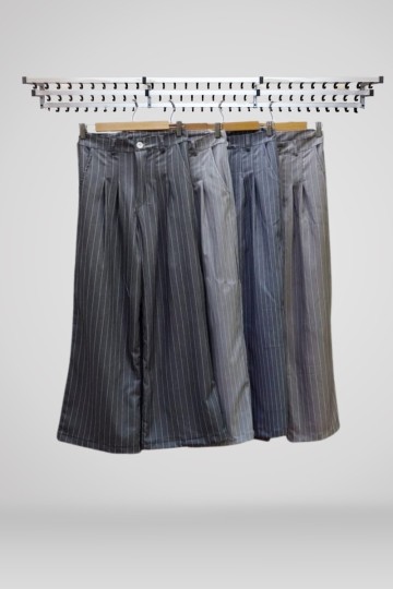 Maxi palazo sastrero rayado Hey! | venta mayorista y minorista