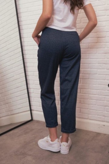 Pantalon mom pinzado punto roma Hey! venta mayorista y minorista