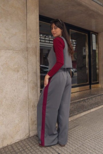 Pantalon Hey! palazo sastrero combinado | somos fabricantes directos