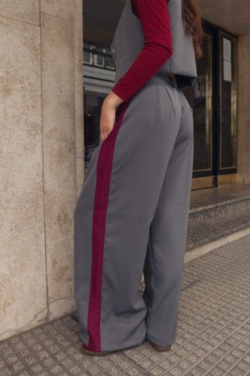 Pantalon Hey! palazo sastrero combinado | somos fabricantes directos