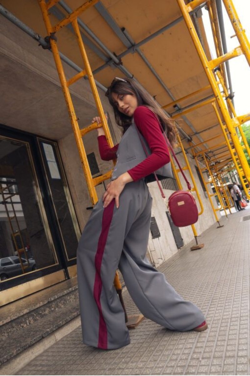 Pantalon Hey! palazo sastrero combinado | somos fabricantes directos