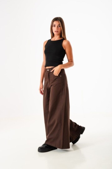 Maxi wide leg gabardina para mujer a precio mayorista | hacemos envío