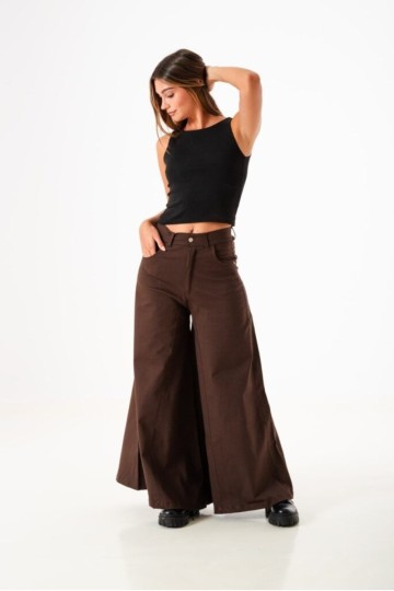 Maxi wide leg gabardina para mujer a precio mayorista | hacemos envío