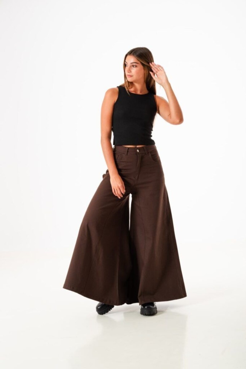 Maxi wide leg gabardina para mujer a precio mayorista | hacemos envío