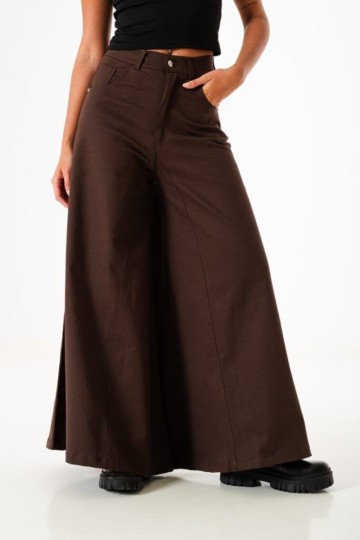 Maxi wide leg gabardina para mujer a precio mayorista | hacemos envío