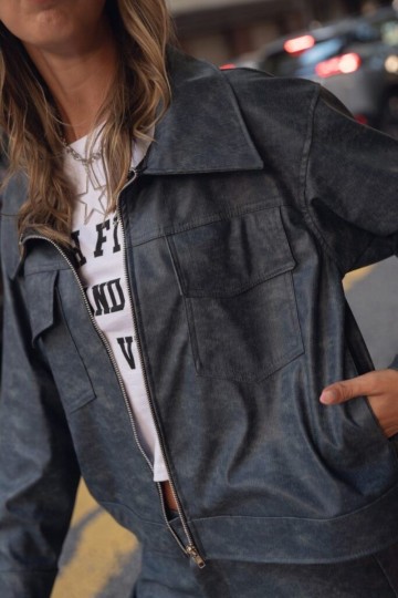 Campera engomada simil jean | venta mayorista | envíos a todo el país