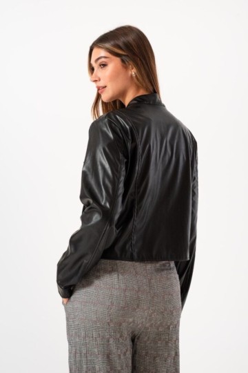 Casaca eco cuero Hey! para mujer por mayor | Avellaneda mayorista