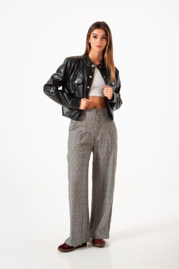 Casaca eco cuero Hey! para mujer por mayor | Avellaneda mayorista