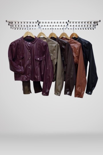 Casaca eco cuero Hey! para mujer por mayor | Avellaneda mayorista