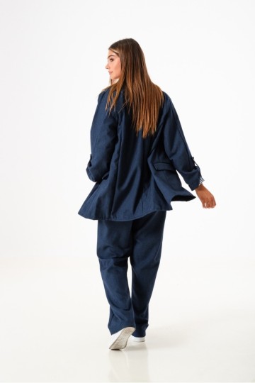 Saco oversize punto roma simil jean