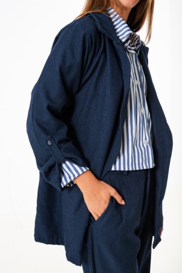 Saco oversize punto roma simil jean