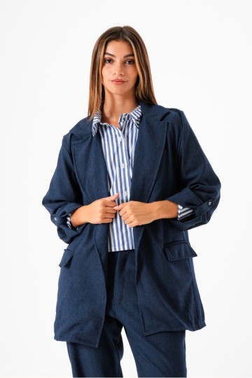 Saco oversize punto roma simil jean