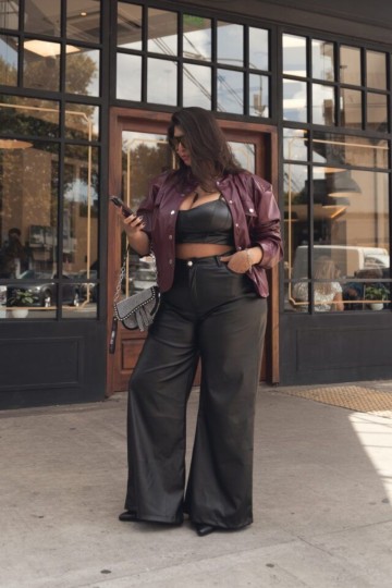 Wide leg engomado curvy