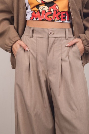 Pantalon maxi palazo sastrero rayado por mayor | Fabricante directo