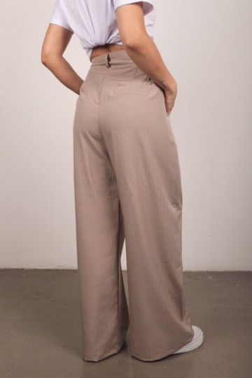 Pantalon maxi palazo sastrero rayado por mayor | Fabricante directo