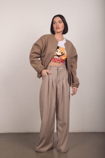 Pantalon maxi palazo sastrero rayado por mayor | Fabricante directo