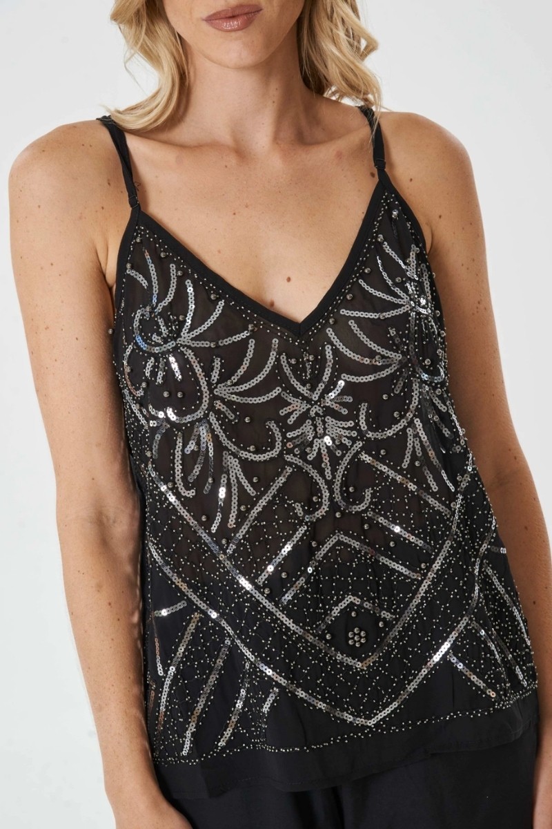 Musculosa lentejuelas