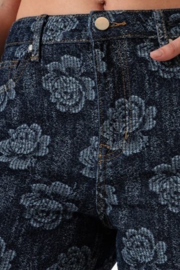 Wide leg boradado rosas art. LY086-1