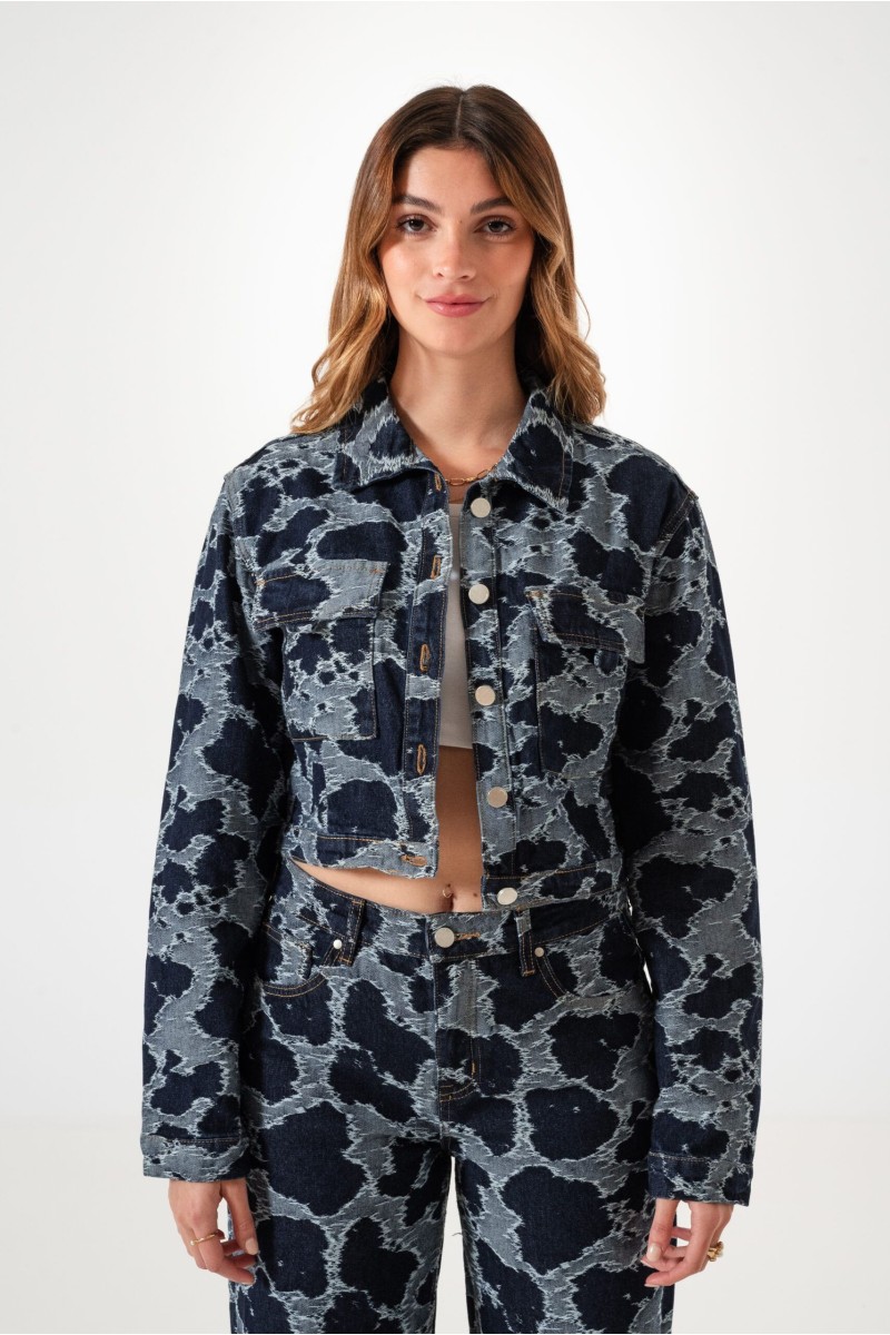 art. ly0059-2 Campera bordada jean