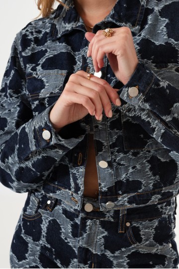 art. ly0059-2 Campera bordada jean