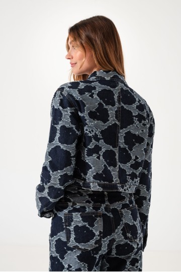 art. ly0059-2 Campera bordada jean