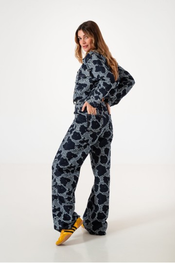 art. ly0059-2 Campera bordada jean