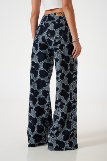 art. LY086-2 Jean rigido boradado