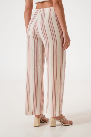 Palazo lino sastrero rayado art. 90528