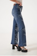 Jean wide leg strass art. A25R04