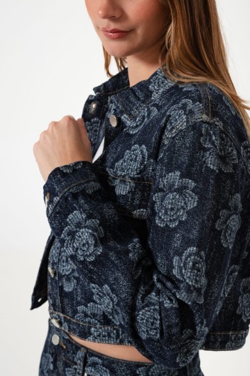 Campera boradada rosas art. LY-00591