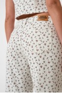 LY-077 Jean wide leg rigido floreado
