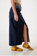 CP910 Maxi falda jean rigido
