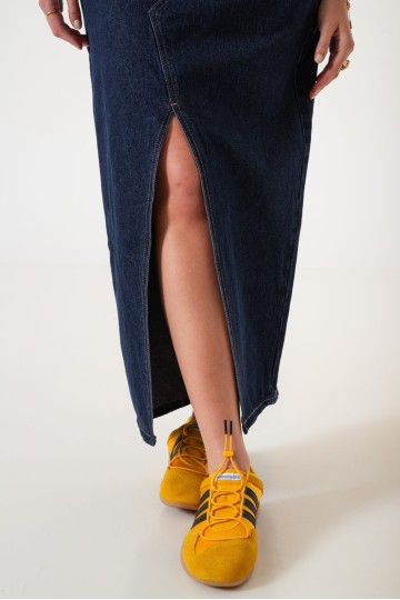 CP910 Maxi falda jean rigido