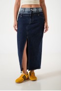 CP910 Maxi falda jean rigido