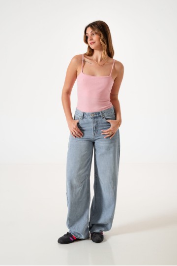 AL- 3 Jean wide leg rigido