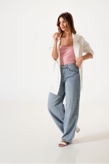 AL- 3 Jean wide leg rigido