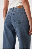 LYFJ820 Jean wide leg rigido botamanga ancha