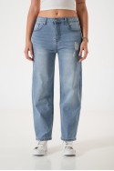 LYFJ911 Jean wide leg elastizado