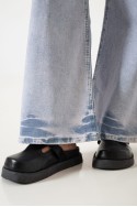 LYFJ681 Jean wide leg elastizado