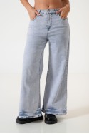 LYFJ681 Jean wide leg elastizado