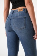 LYFJ667 Jean wide leg elastizado