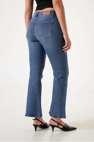 LYFJ667 Jean wide leg elastizado