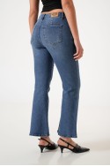 LYFJ667 Jean wide leg elastizado