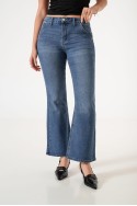 LYFJ667 Jean wide leg elastizado