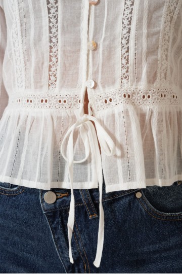 Q014 Camisa Broderie