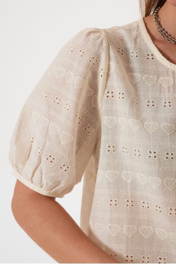 Q016 Blusa Broderie