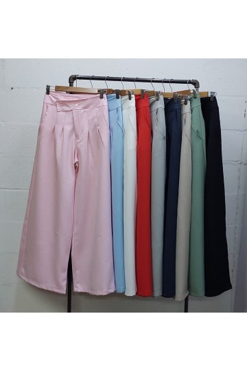 Palazo sastrero con botones cruzados para mujer Hey! tendencia